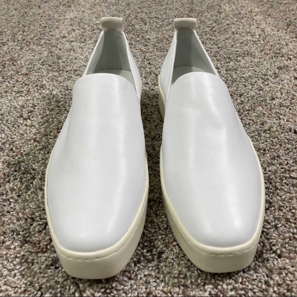 Vince Saxon 2 White Slip-On Platform Sneakers - Picture 3 of 8